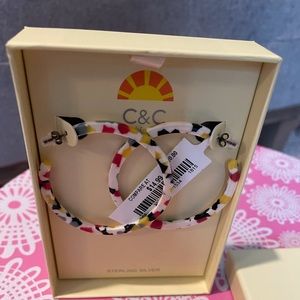 Acrylic C & C earrings